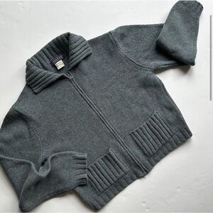 Vintage Harold Powel Cardigan Sweater Shetland
Wool Pockets Fisherman Women's L